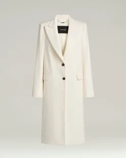 PURE CASHMERE WHITE OVERCOAT