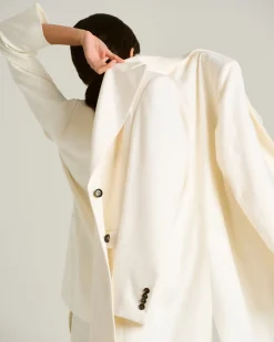 PURE CASHMERE WHITE OVERCOAT