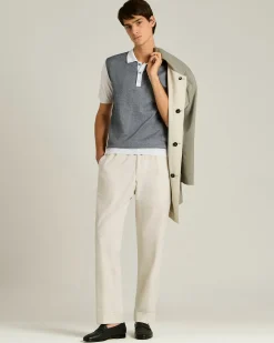PURE COTTON POLO SHIRT WITH CONTRASTING DETAILS