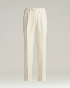 PURE LINEN TROUSERS IN WHITE