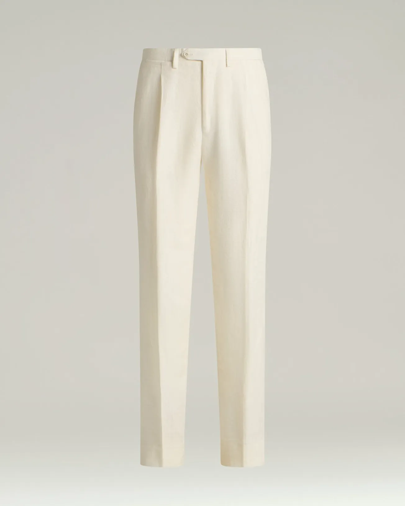 PURE LINEN TROUSERS IN WHITE