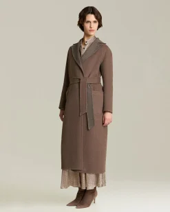 REVERSIBLE CASHMERE DOUBLE CLOTH COAT