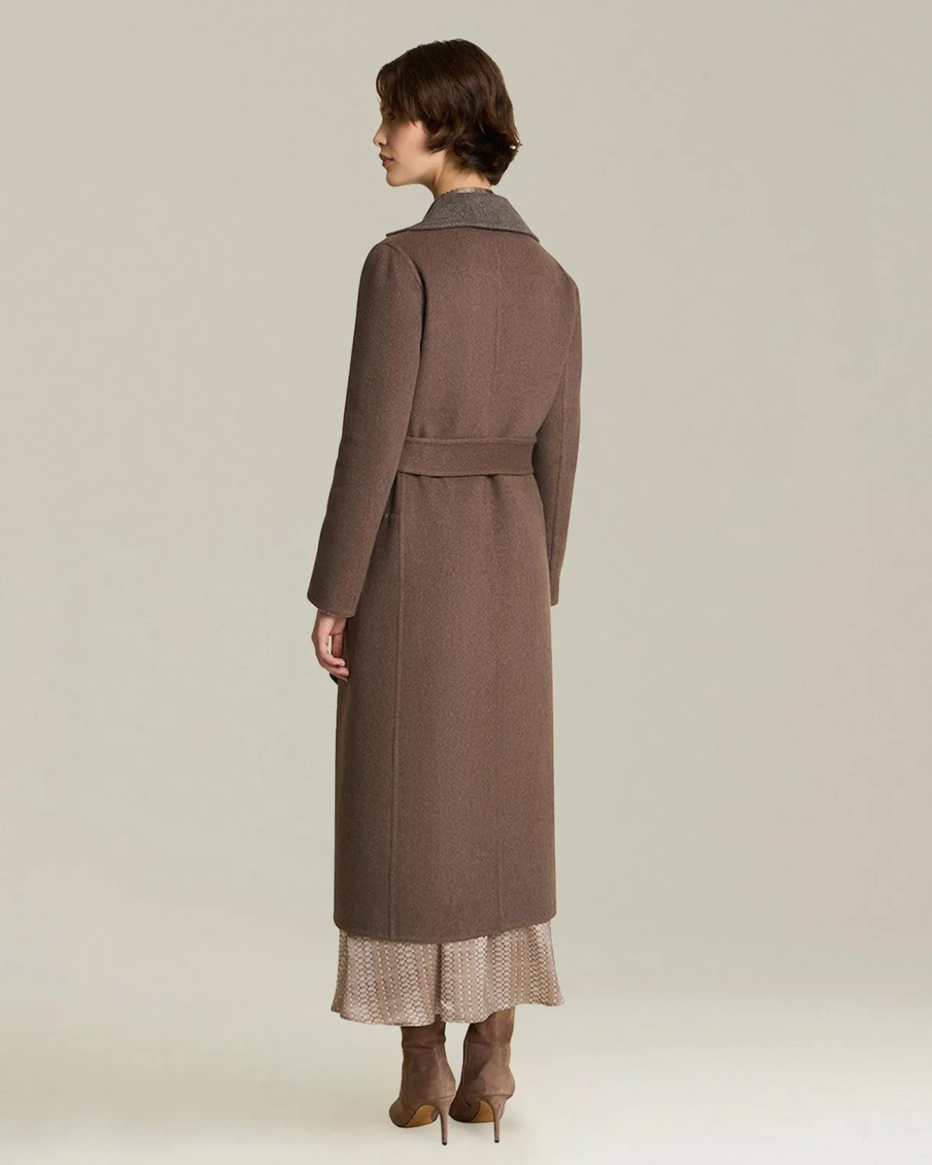 REVERSIBLE CASHMERE DOUBLE CLOTH COAT