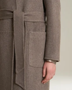 REVERSIBLE CASHMERE DOUBLE CLOTH COAT