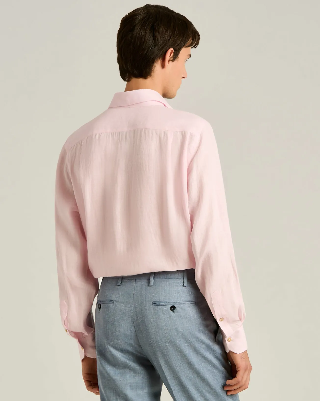 ROSE SHIRT WITH PATCH POCKETS IN 100% LINEN