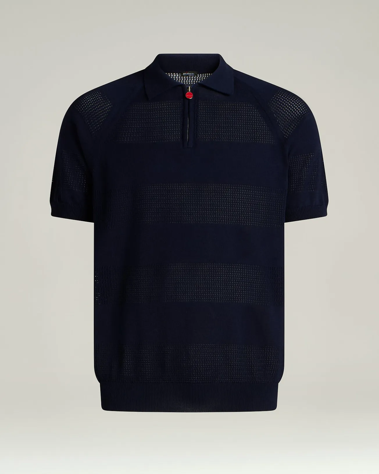 SHORT-SLEEVED ZIPPED POLO SHIRT