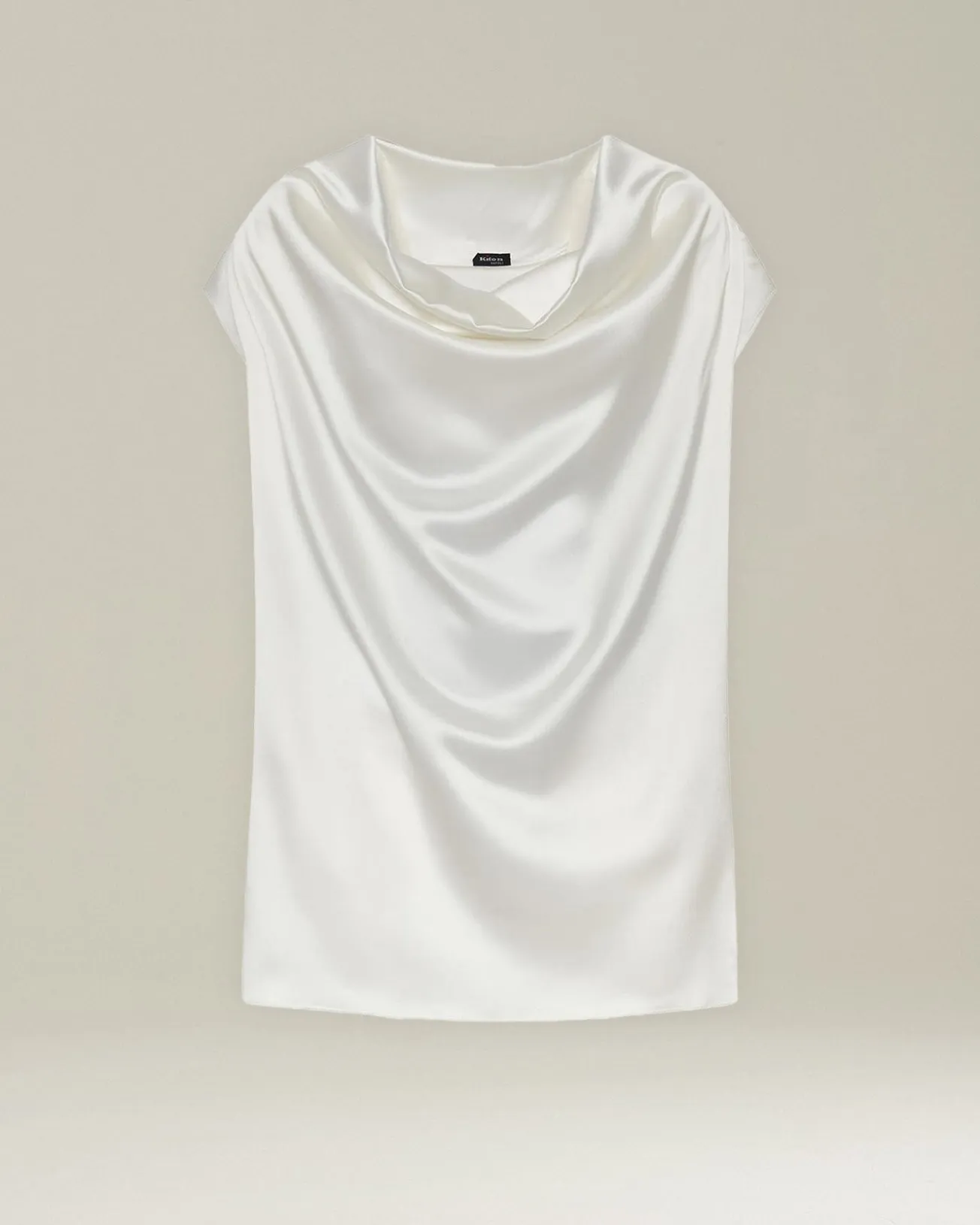 SILK BLOUSE WITH DRAPING