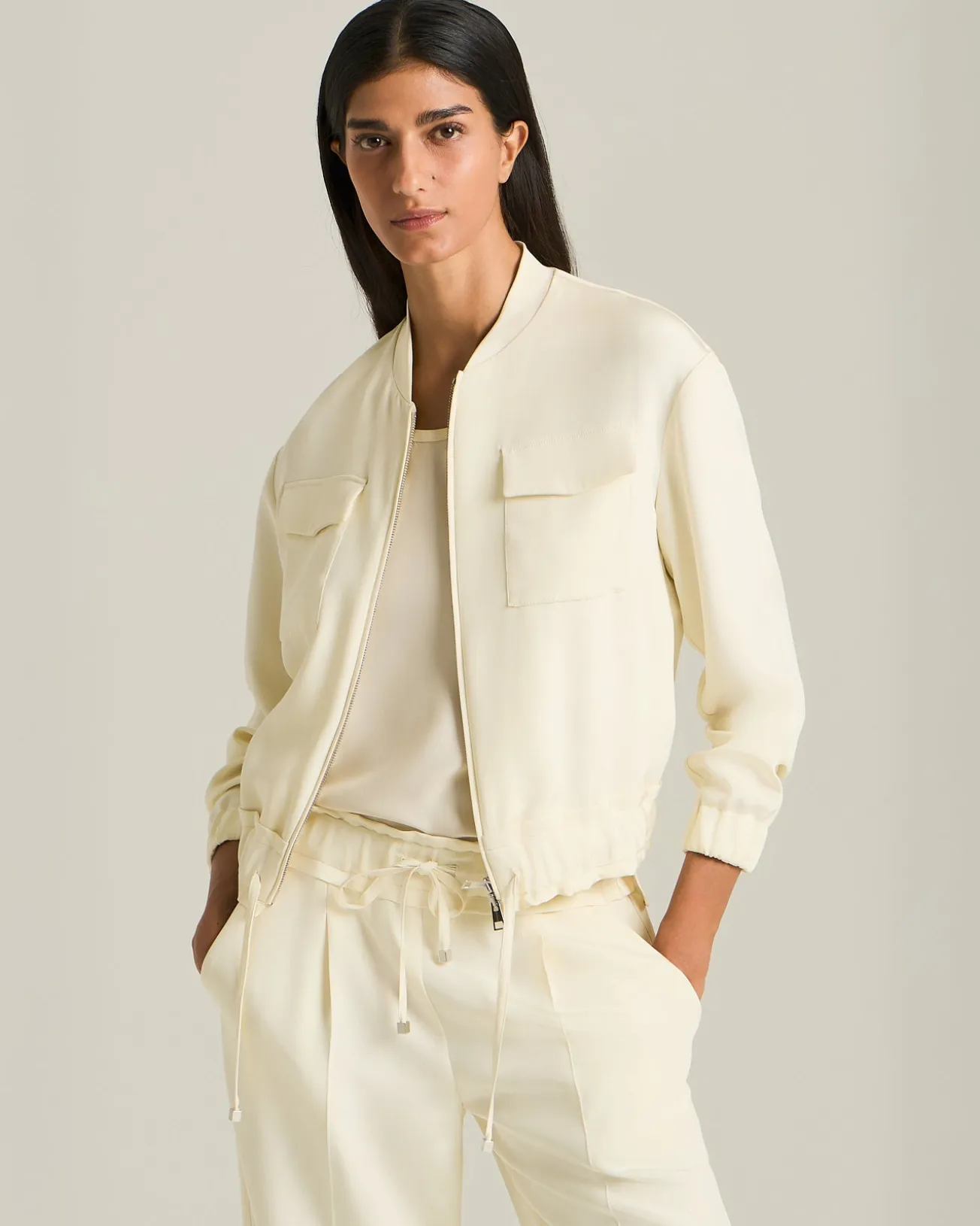 SILK BOMBER JACKET