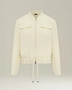 SILK BOMBER JACKET