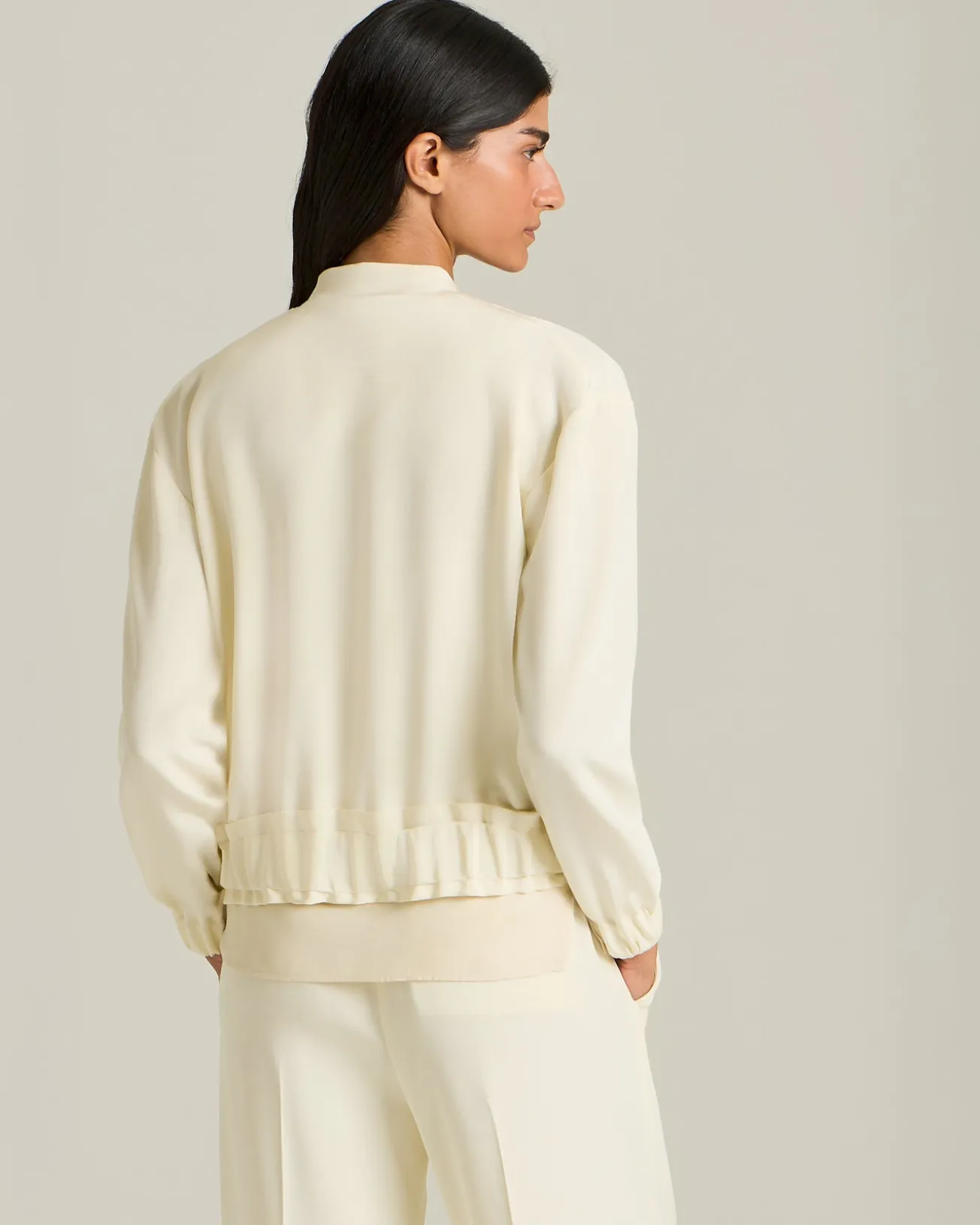 SILK BOMBER JACKET