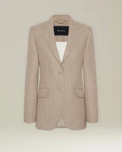 SINGLE-BREASTED CASHMERE BLAZER