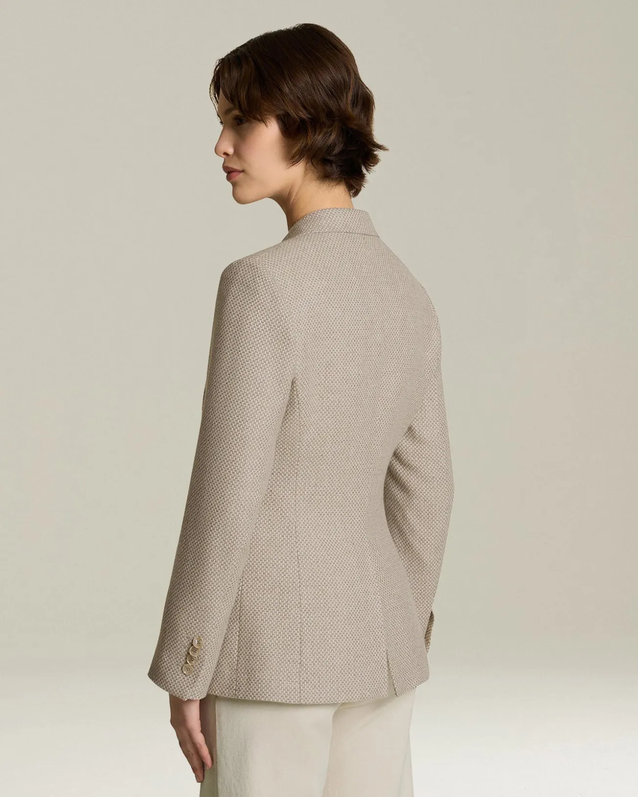 SINGLE-BREASTED CASHMERE BLAZER