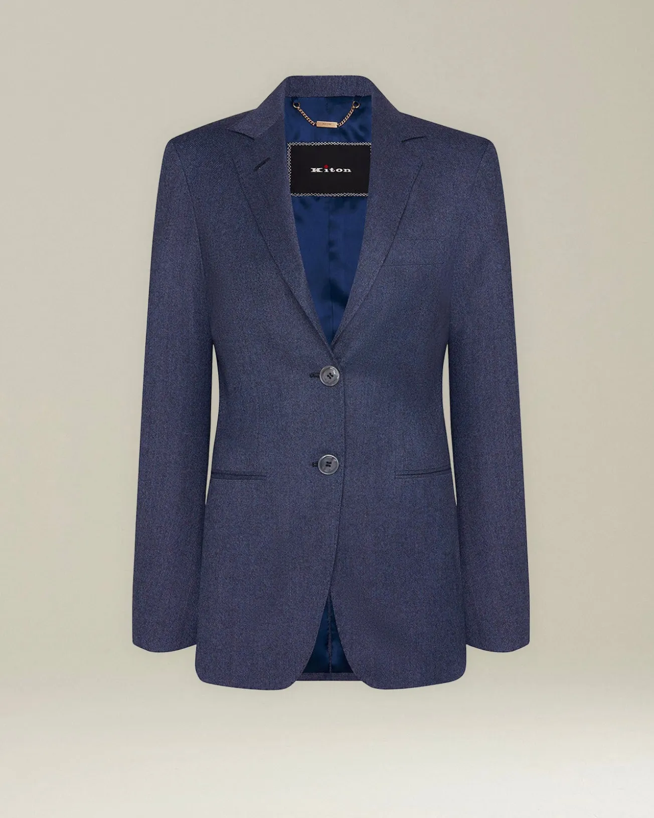 SINGLE-BREASTED WOOL AND CASHMERE BLAZER