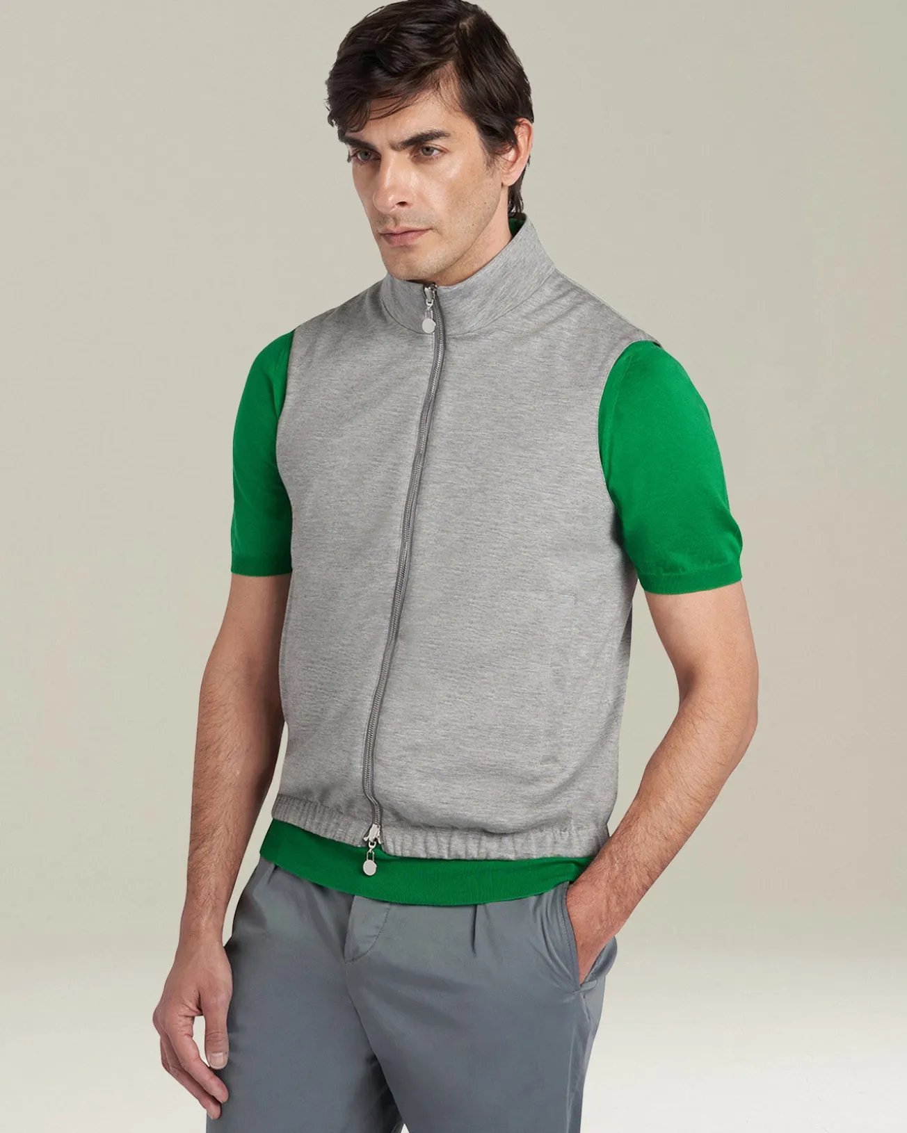 SLEVELESS BLOUSON POLYESTER