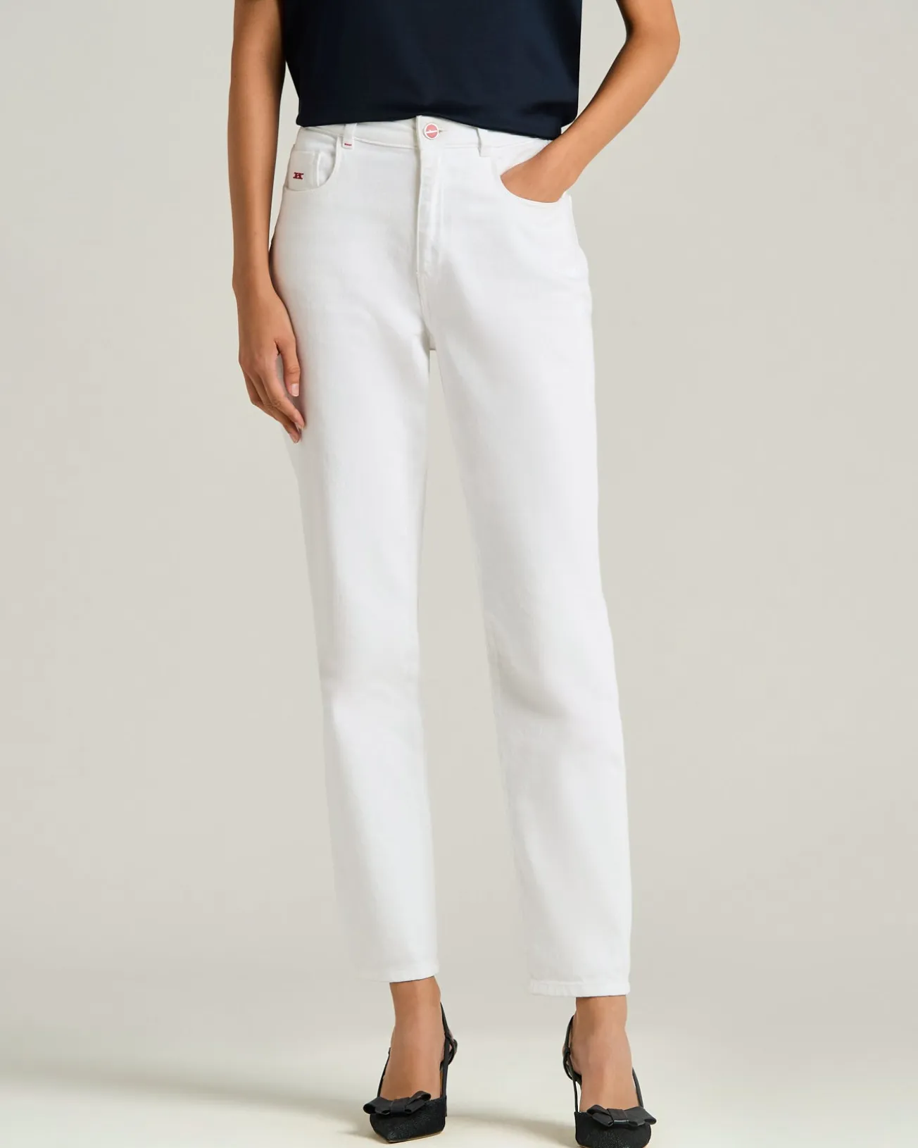 SLIM DENIM TROUSERS