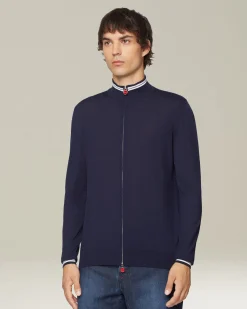 SPORTY WOOL CARDIGAN
