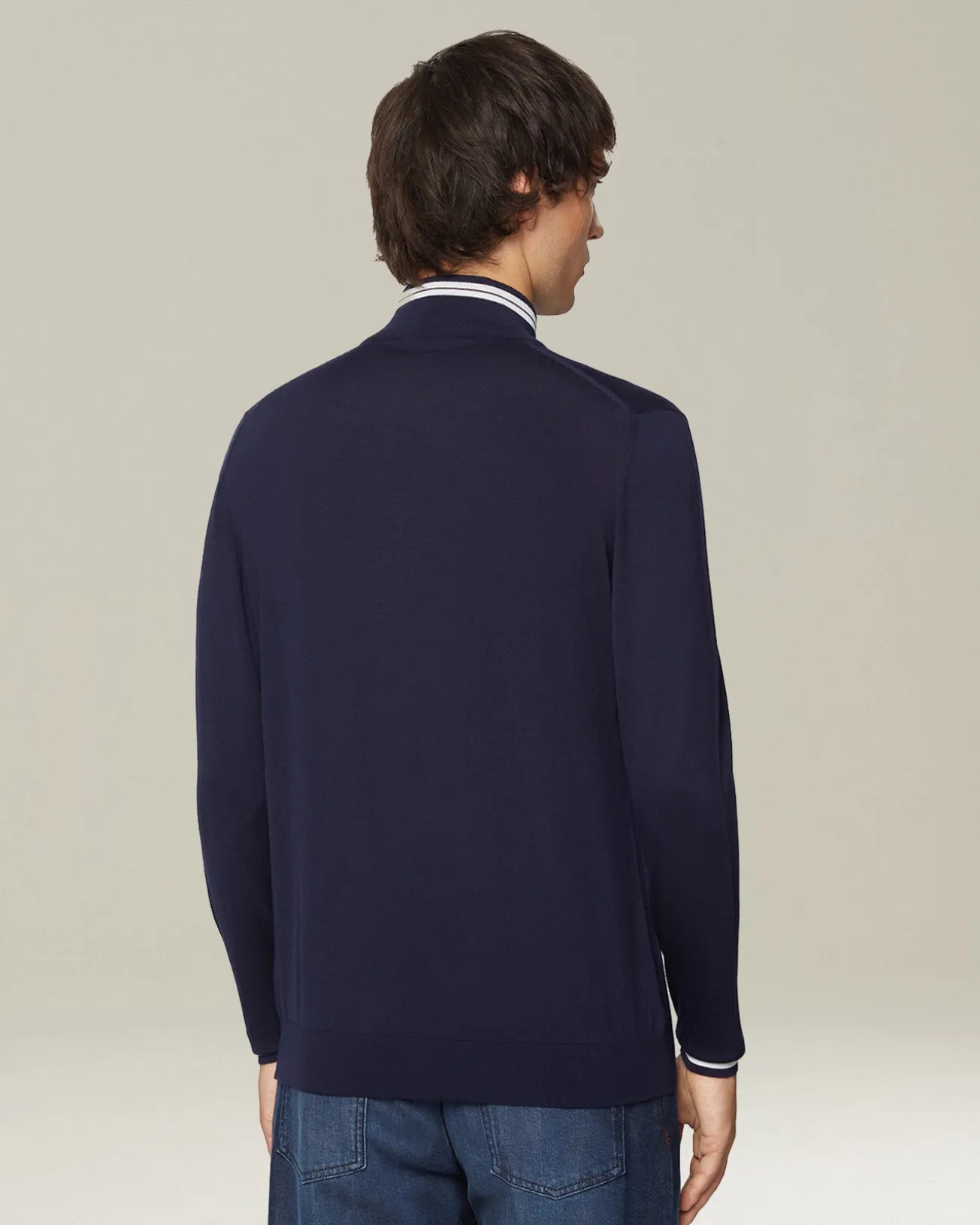 SPORTY WOOL CARDIGAN