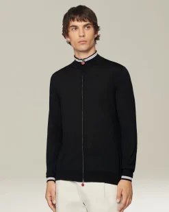 SPORTY WOOL CARDIGAN