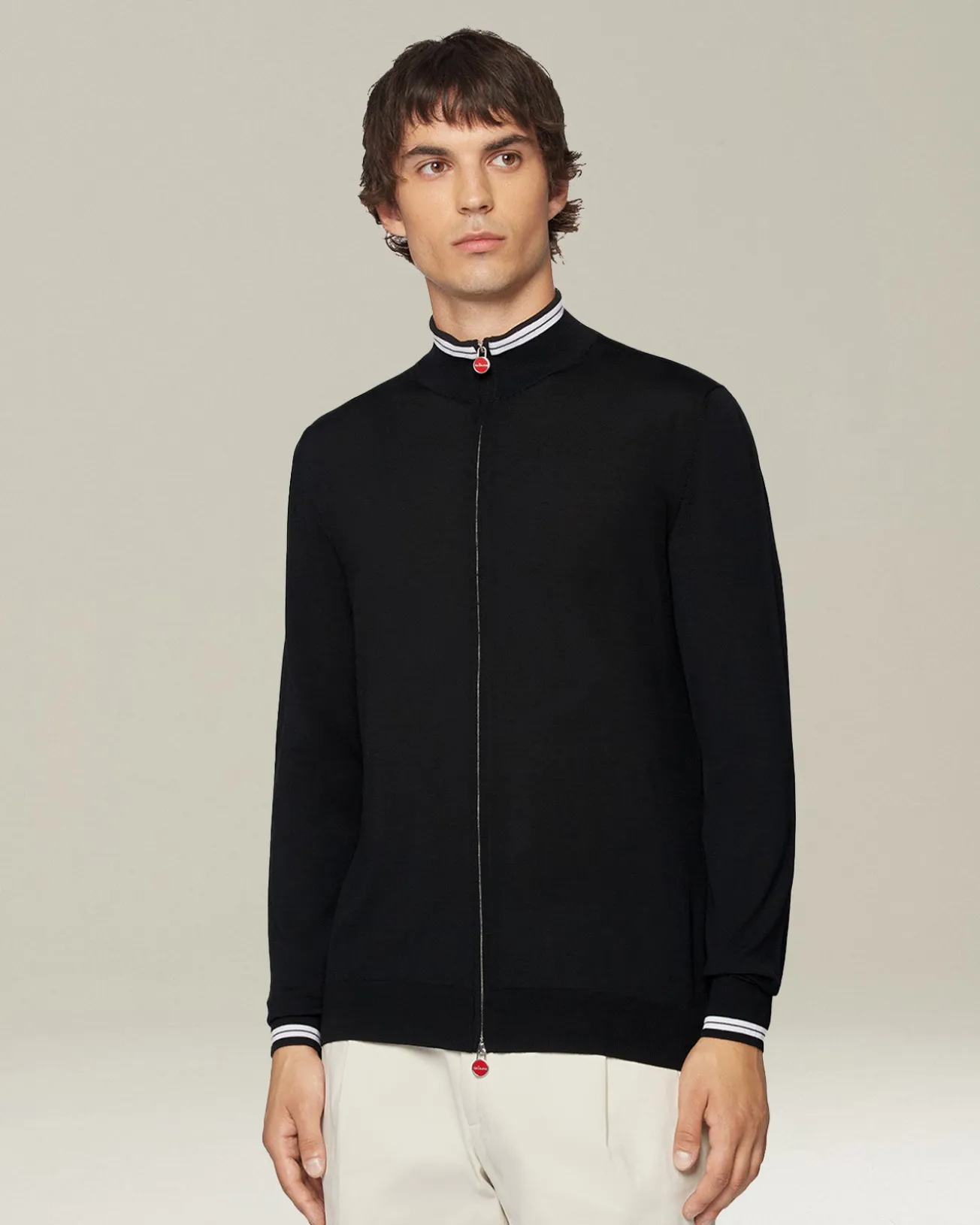 SPORTY WOOL CARDIGAN