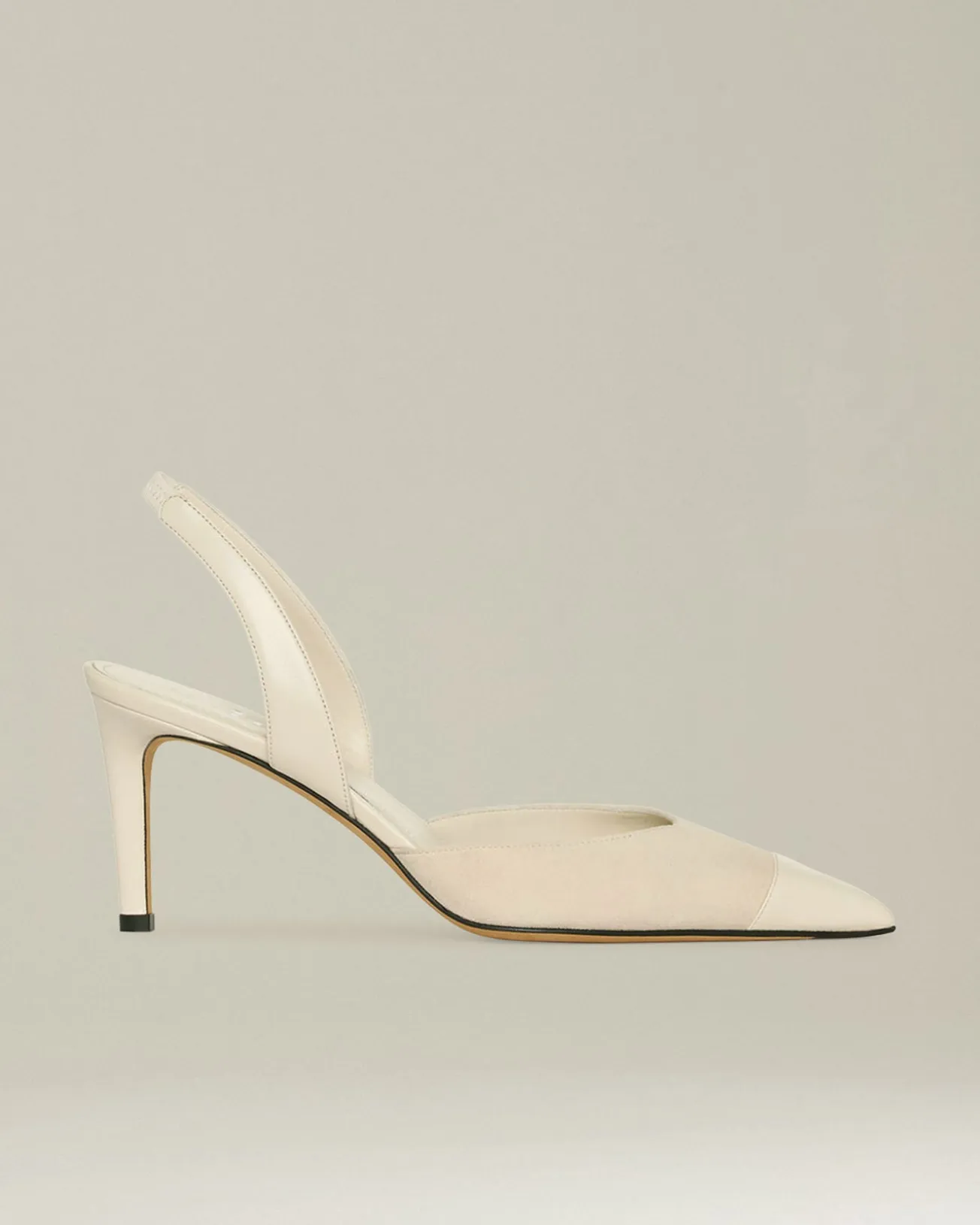 SUEDE SLINGBACK PUMPS