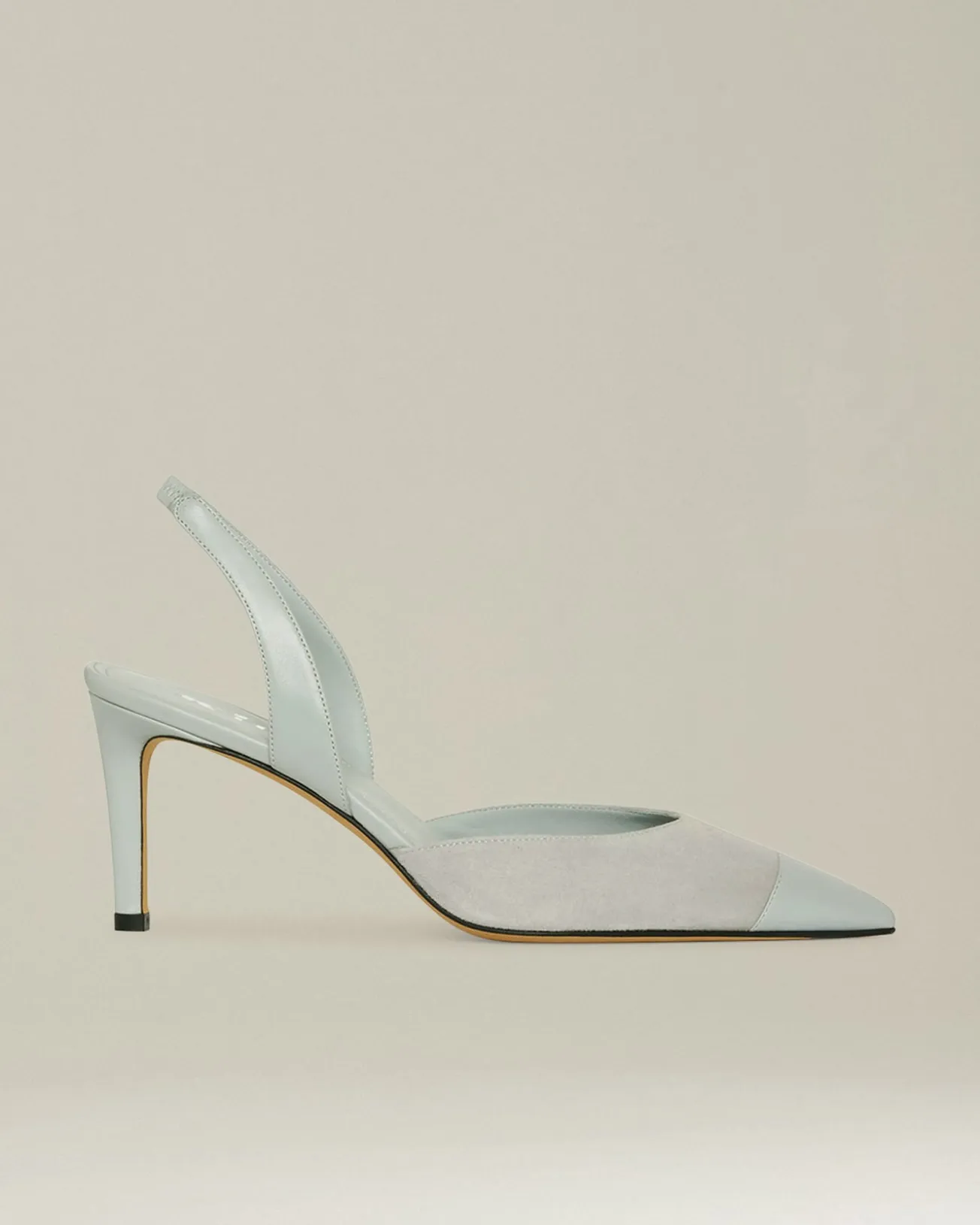 SUEDE SLINGBACK PUMPS