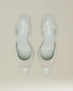 SUEDE SLINGBACK PUMPS