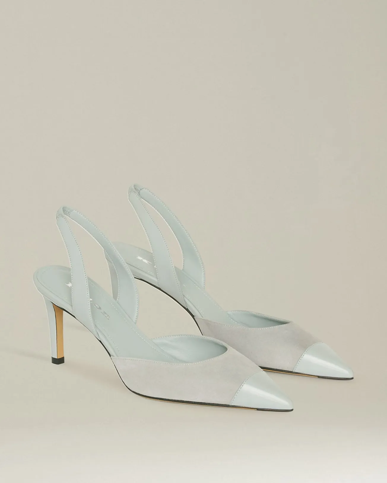 SUEDE SLINGBACK PUMPS