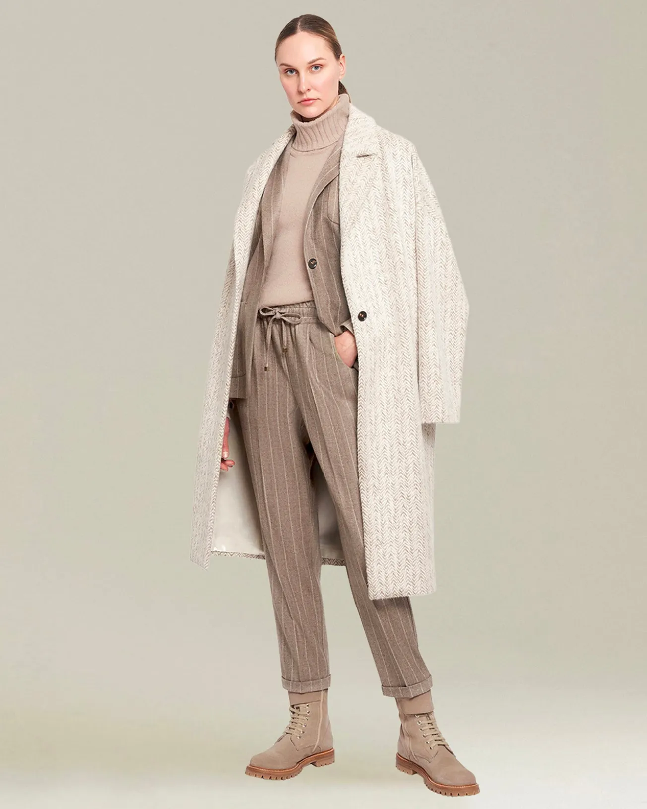 SWEATER HIGH NECK CASHMERE