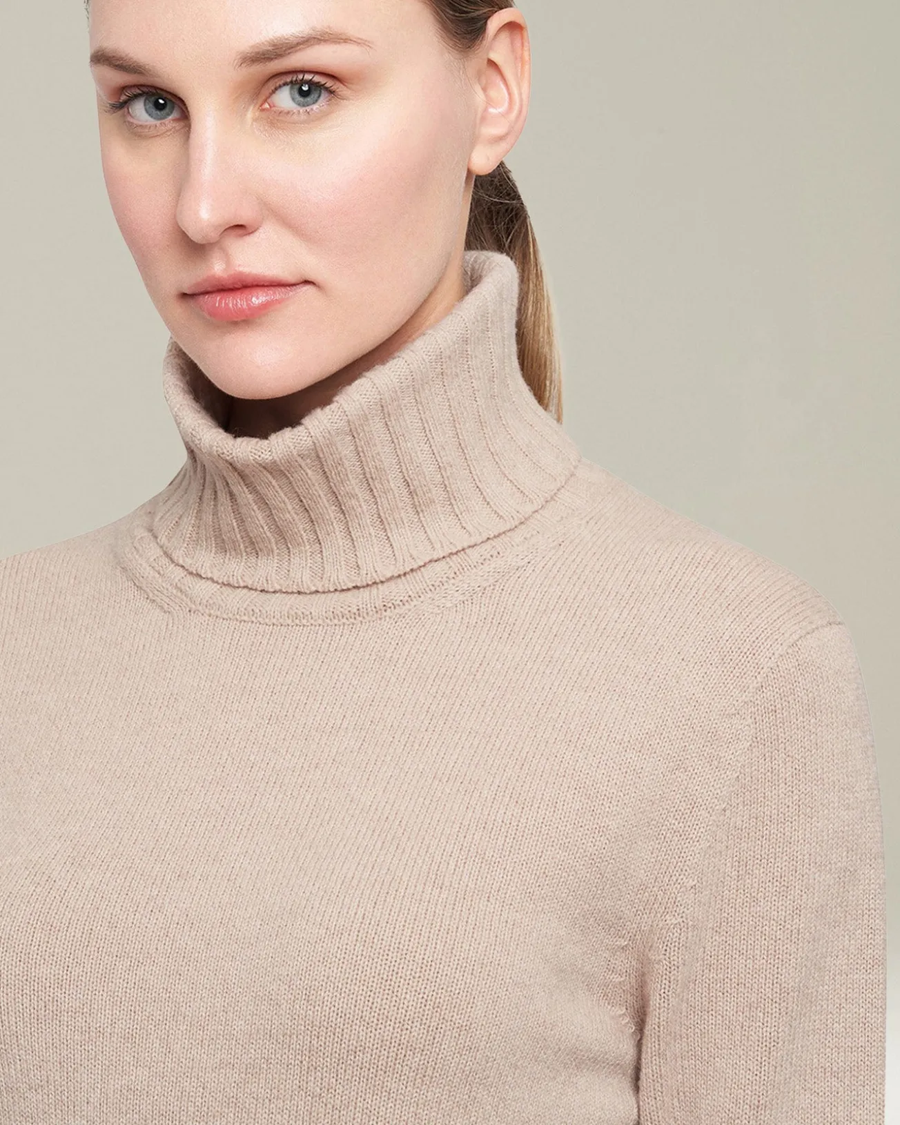 SWEATER HIGH NECK CASHMERE