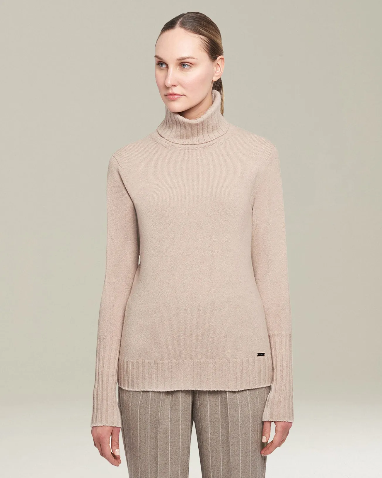 SWEATER HIGH NECK CASHMERE
