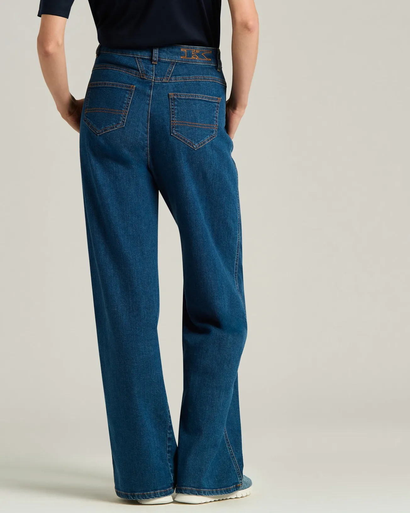 TAILORED DENIM TROUSERS