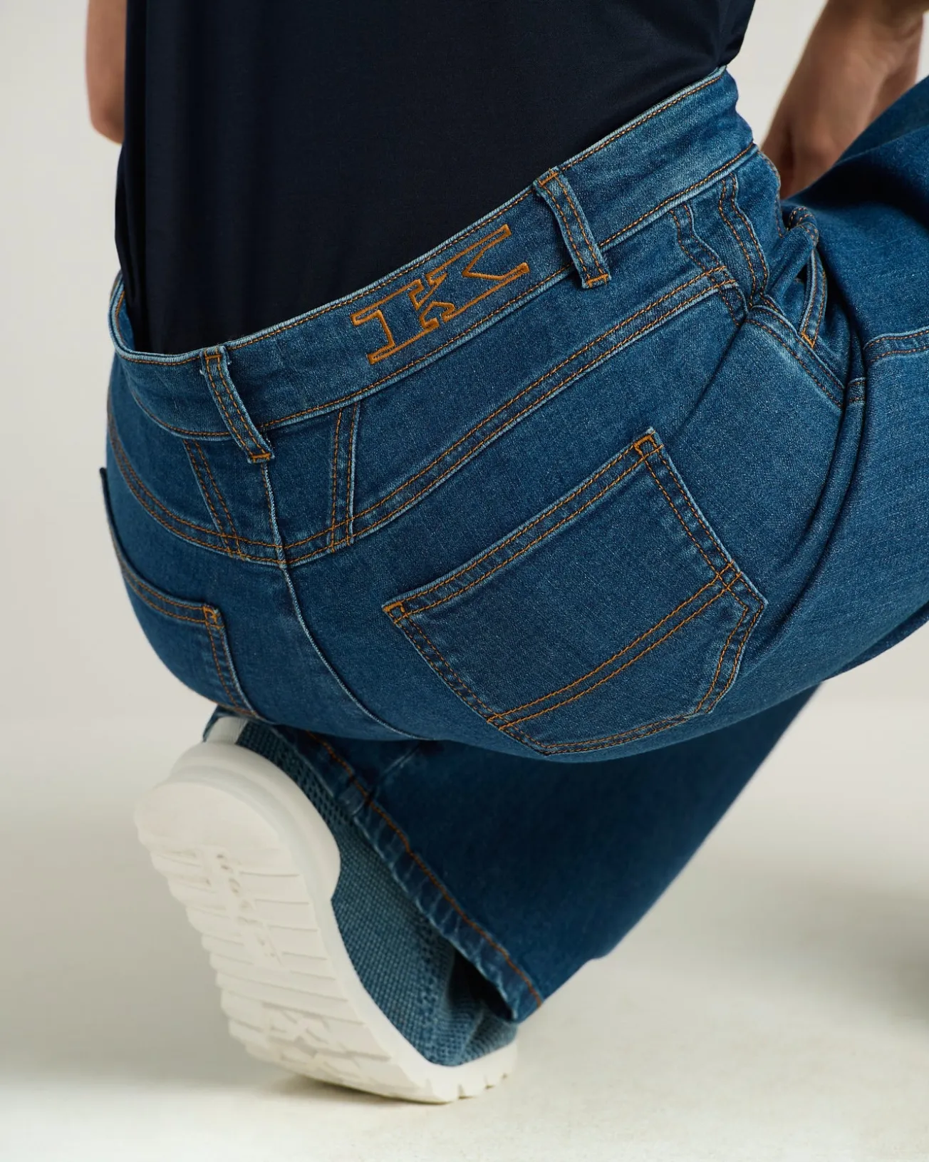 TAILORED DENIM TROUSERS