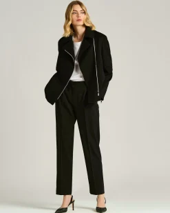 TAILORED PURE CASHMERE BLACK OVERCOAT