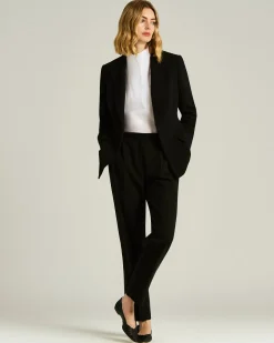 TAILORED VISCOSE BLACK JACKET
