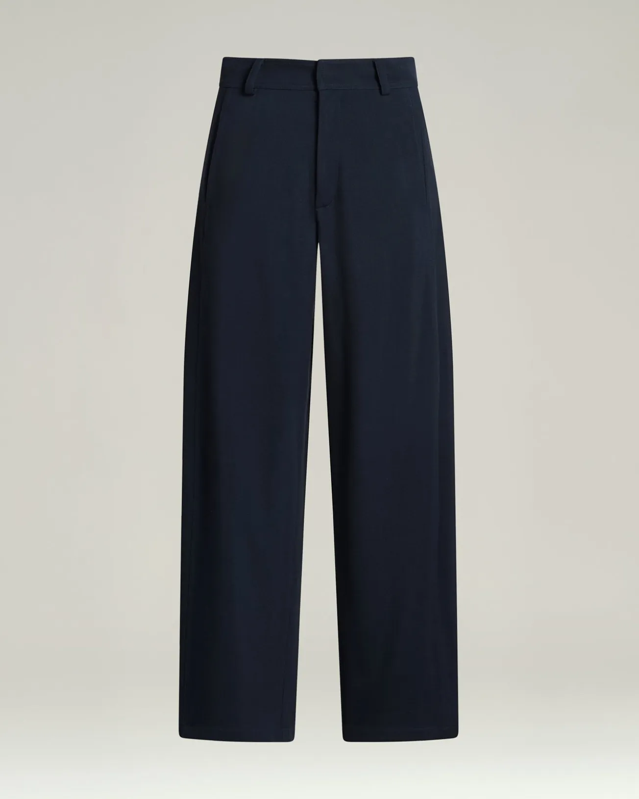 TAILORED WOOL AND SILK TROUSERS IN BLUE