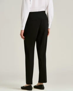 TAILORED WOOL BLACK TROUSERS