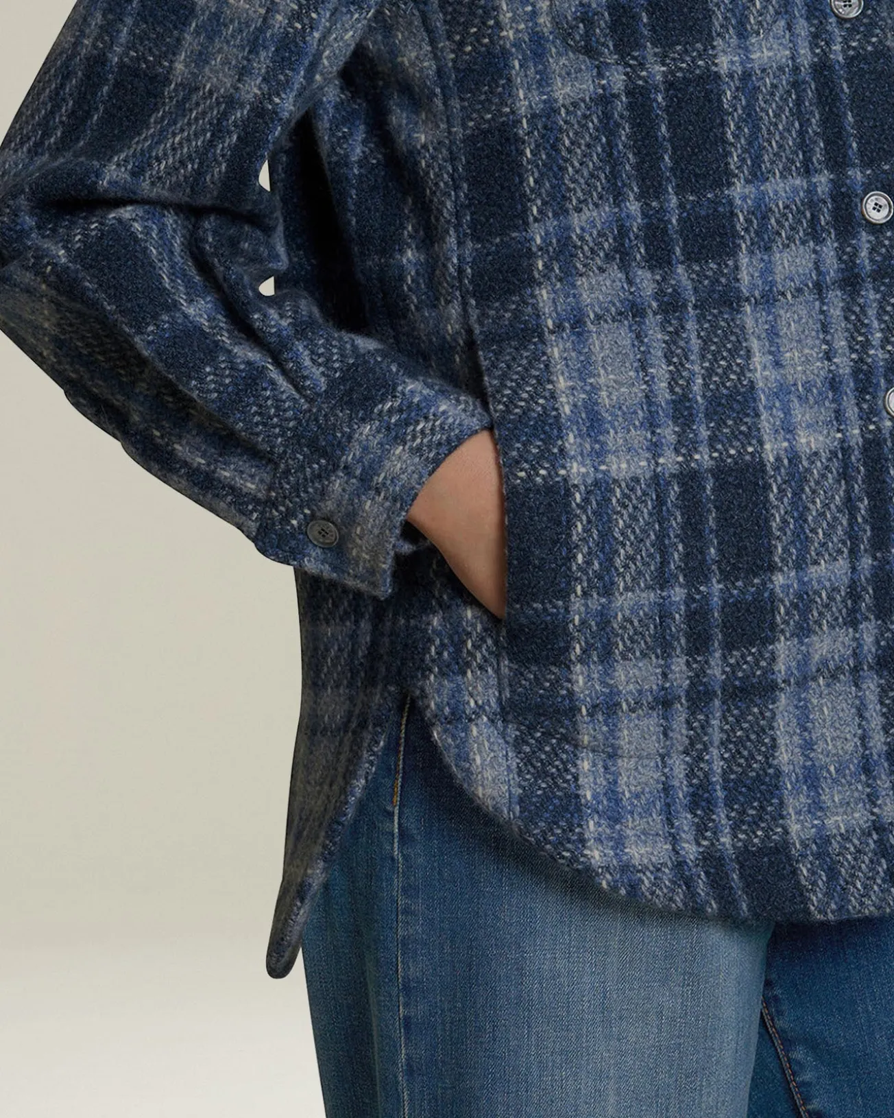 TARTAN CASHMERE OVERSHIRT