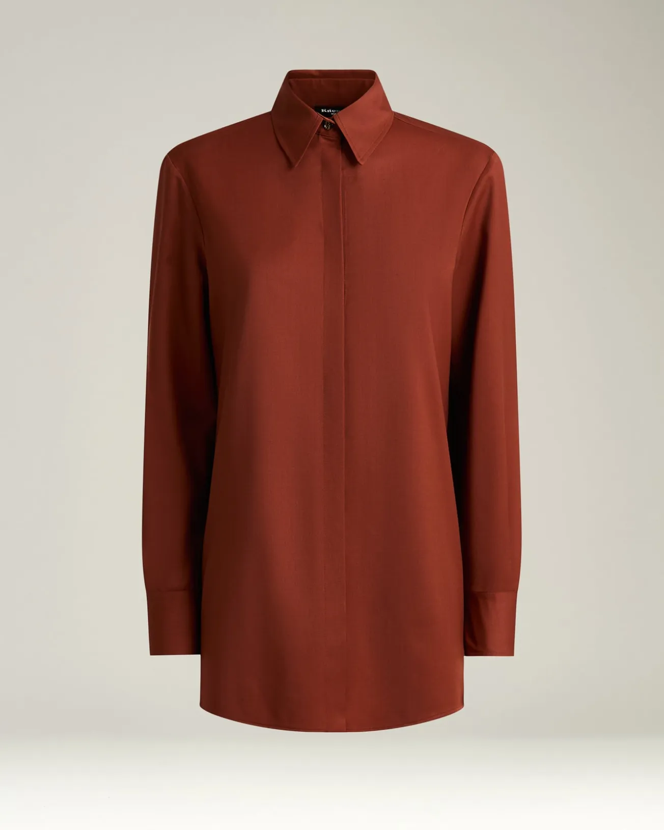 TERRACOTTA WOOL BLOUSE