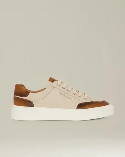 URBAN SNEAKERS WITH LEATHER INSERTS