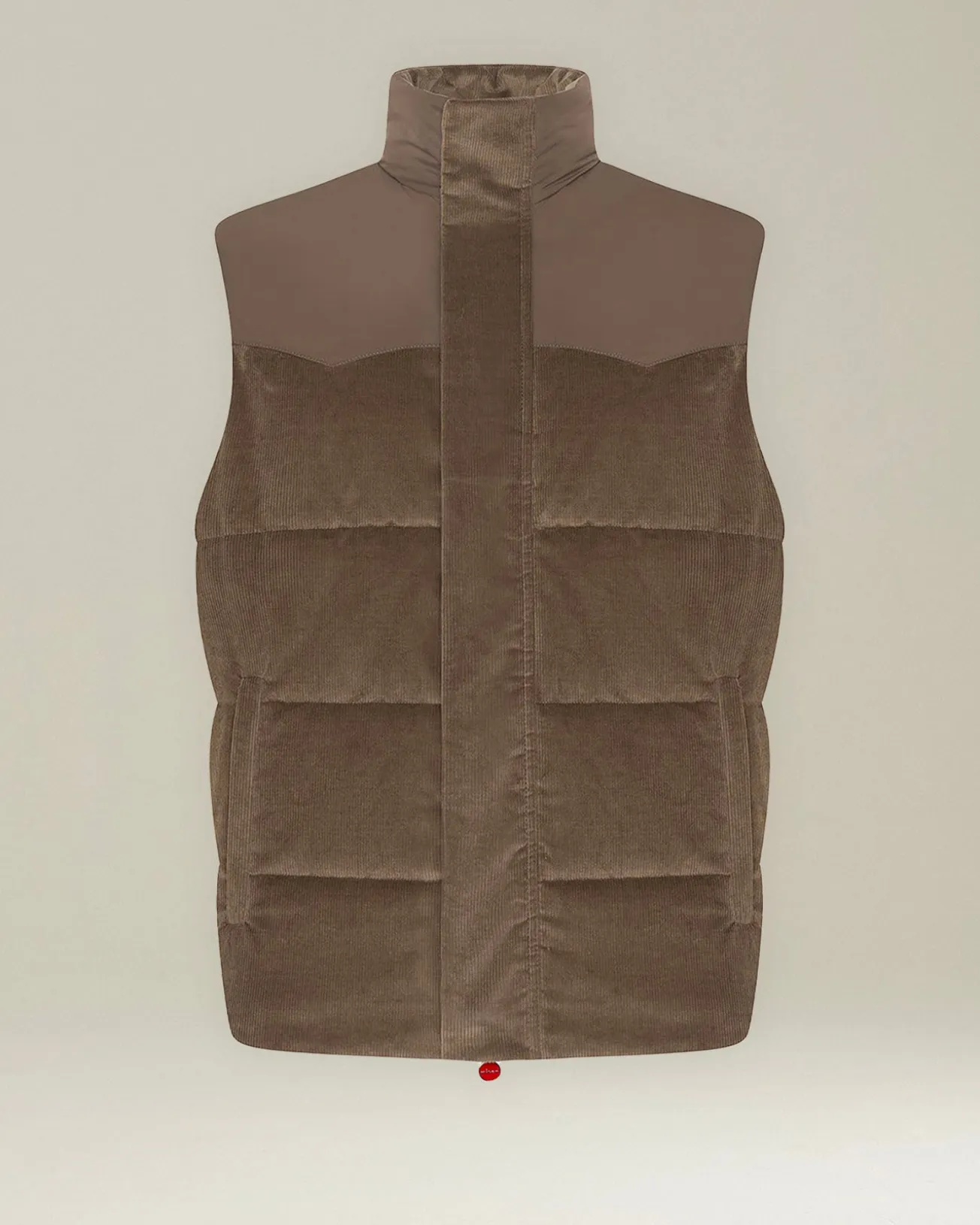 VELVET SLEEVELESS DOWN JACKET