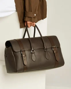 WEEKEND HOLDALL DARK BROWN CALFSKIN