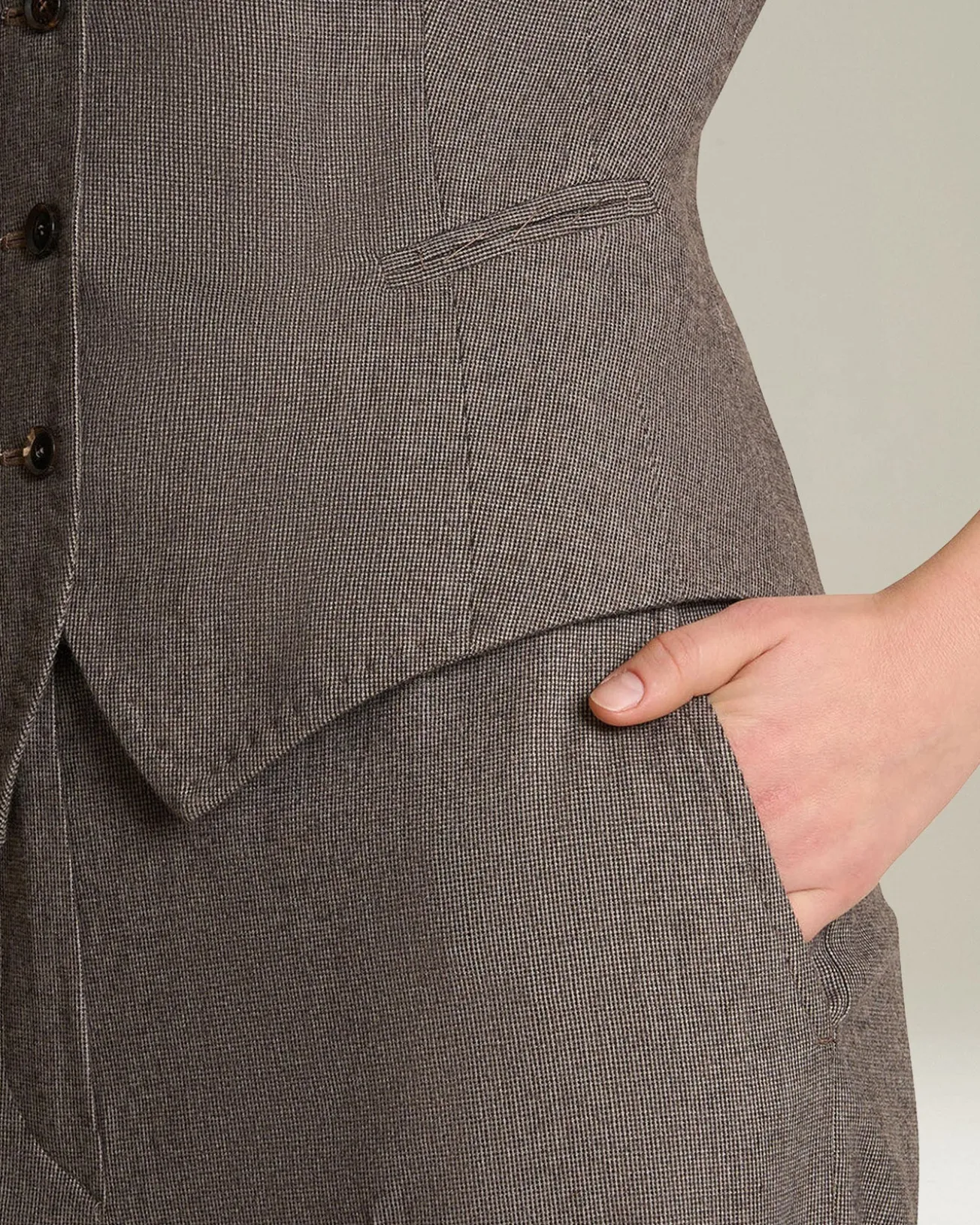 WOOL AND CASHMERE WAISTCOAT