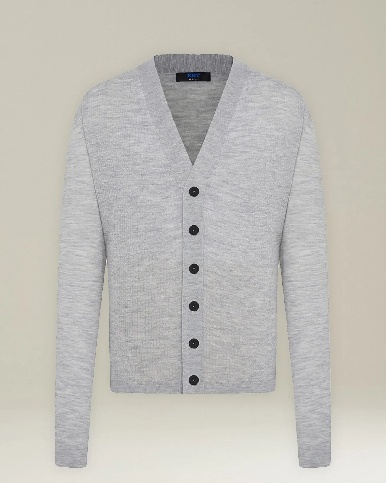 WOOL AND SILK BLEND CARDIGAN