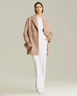 WOOL MOCK NECK BLOUSE