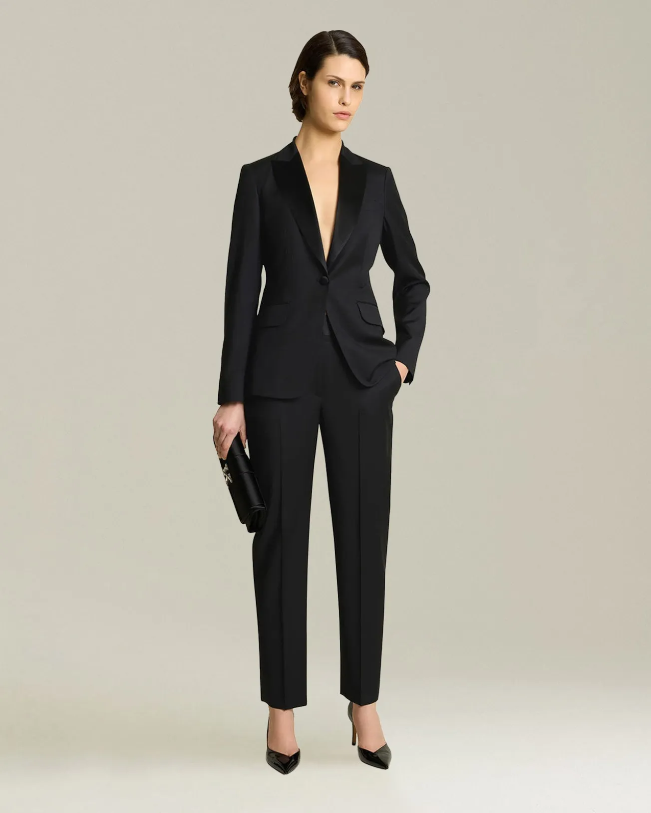 WOOL TUXEDO JACKET